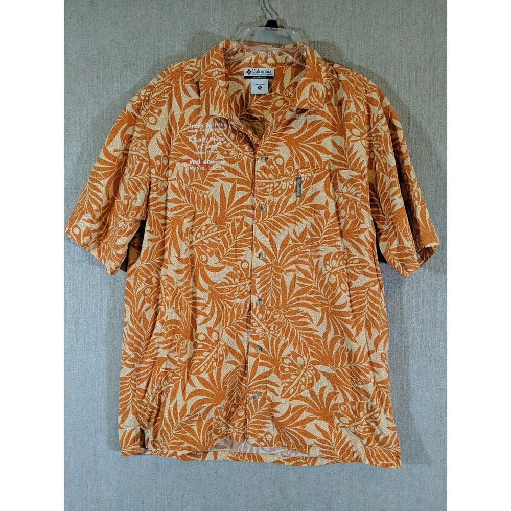 Jimmy Buffett And The Coal Reef Band Men's Hawaiian Print Shirt XL 2005 Columbia